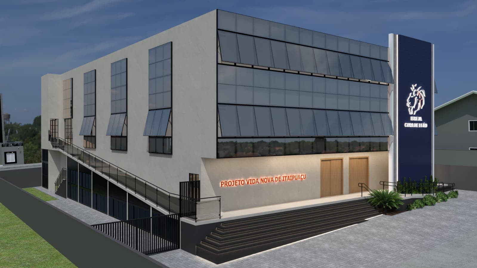 Fachada da Igreja Cara de Leão — Projeto Vida Nova de Itaipuaçu